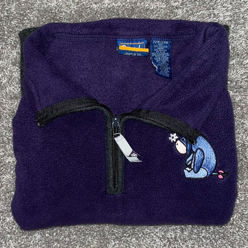 Y2K Ladies Winnie the Pooh, Eeyore Throw-over.